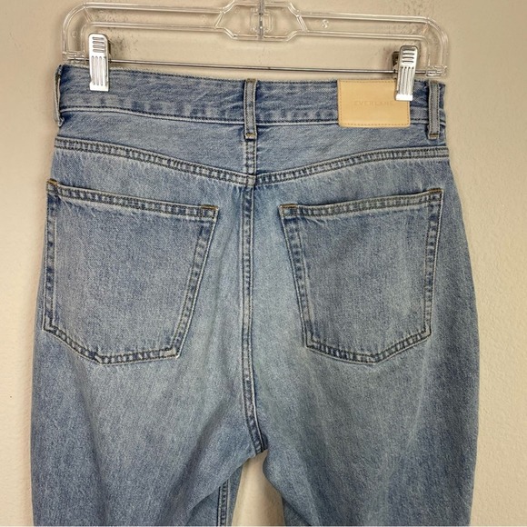 Everlane Light Wash Denim The Curvy 90's Cheeky Straight Jeans 28R - Picture 6 of 7